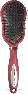 Массажная щётка для волос Titania Salon Professional бордовая