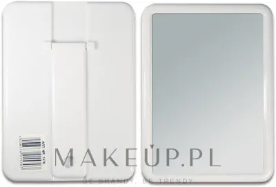 Titania Beauty Care зеркало косметическое настольное белое на складной подставке компактное дорожное для макияжа 18 см