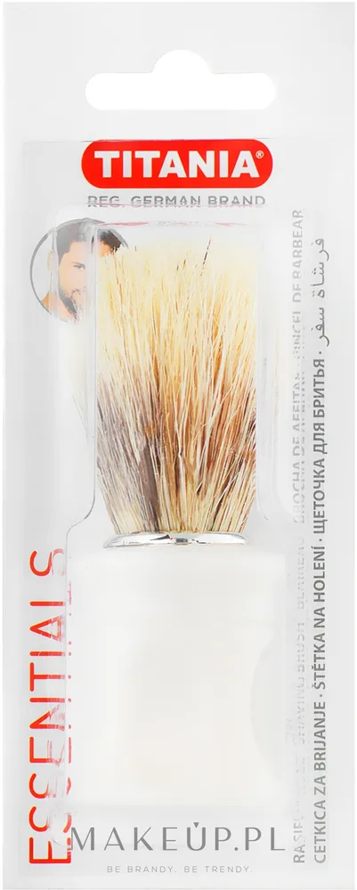 Titania Men Care помазок кисть для бритья мужской классический белый 1 шт