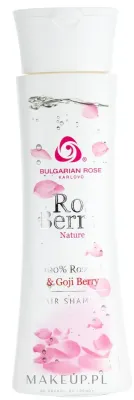 Шампунь Bulgarian Rose Rose Berry Nature укрепляющий, с розовым маслом и ягодами годжи, 200 мл