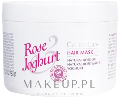 Маска для волос Bulgarian Rose Rose Joghurt Mask восстанавливающая, роза и йогурт, 250 мл
