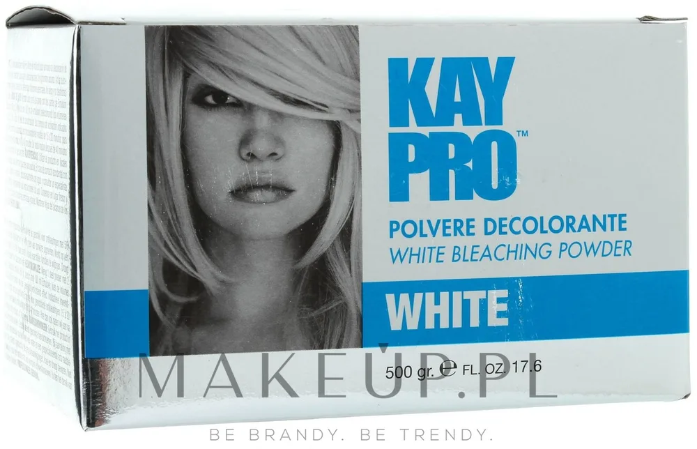 KayPro Bleach Powder White порошок для осветления волос 500 г, белая обесцвечивающая пудра с протеинами шелка, профессиональная