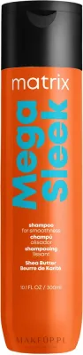 Разглаживающий шампунь Matrix Total Results Mega Sleek с маслом ши, 300 мл