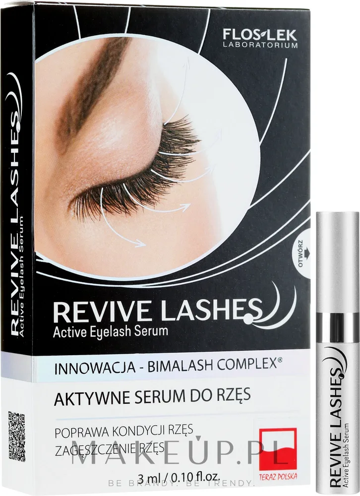 Floslek Revive Lashes сыворотка для ресниц и бровей с пептидами и экстрактом семян тыквы 5 мл