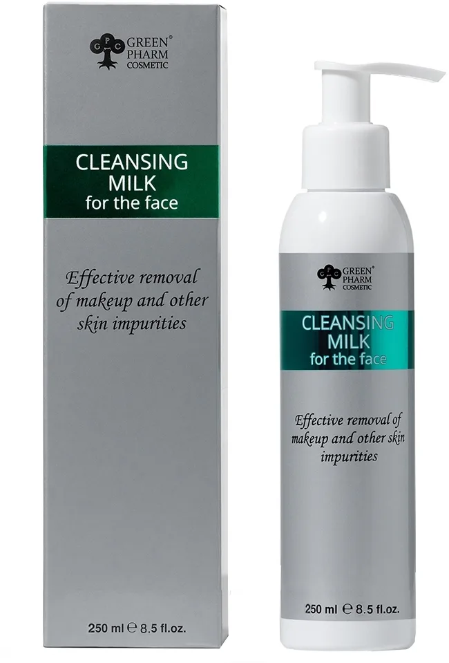 Green Pharm Cosmetic молочко для снятия макияжа лица и глаз деликатное с миндальным маслом 250 мл