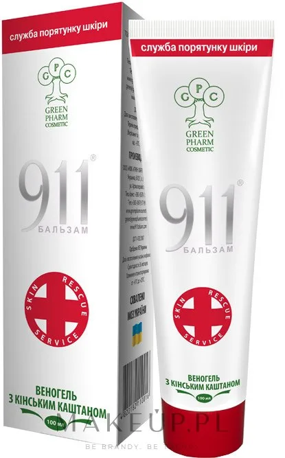 Green Pharm Cosmetic 911 Venogel гель для ног с экстрактом конского каштана освежающий уход 100 мл