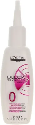 Жидкость для перманентной завивки L'Oreal Professionnel Dulcia Advanced Perm Lotion 0 для волос, трудно поддающихся укладке, 75 мл