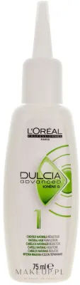 Жидкость для перманентной завивки L'Oreal Professionnel Dulcia Advanced Perm Lotion 1 для натуральных волос, 75 мл
