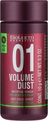 Salerm Pro Line Volume Dust 01 Mattifying Powder пудра для волос для объема 10 г, матирующая пудра для прикорневого объема, стайлинг для тонких волос