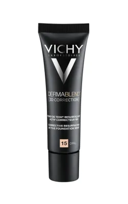 Тональный крем Vichy Dermablend 3D Correction выравнивающий, матирующий, для проблемной кожи, 30 мл, оттенок 15 - Opal