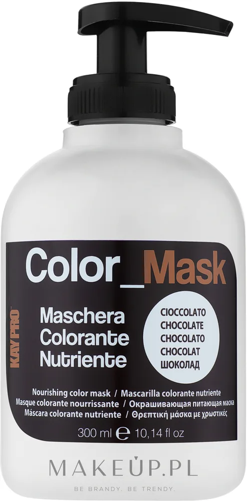 KayPro Color Mask маска для волос питательная тонирующая оттеночная маска для окрашенных волос защита цвета от вымывания 300 мл, оттенок Czekolada