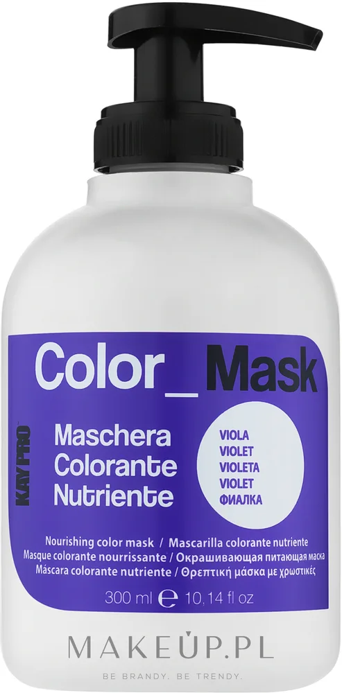 KayPro Color Mask маска для волос питательная тонирующая оттеночная маска для окрашенных волос защита цвета от вымывания 300 мл, оттенок Fioletowy