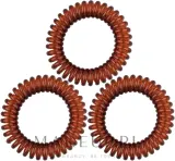 Titania Hair Care резинки для волос спиральные Anti Ziep коричневые диаметр 4 см 3 штуки — фото 2
