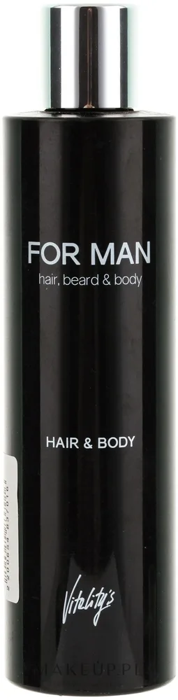 Шампунь-гель для тела и волос мужской Vitality's For Man Hair & Body Shampoo, 240 мл