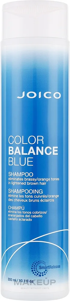 Шампунь тонирующий для светло-коричневых оттенков волос Joico Color Balance Blue Shampoo, 300 мл