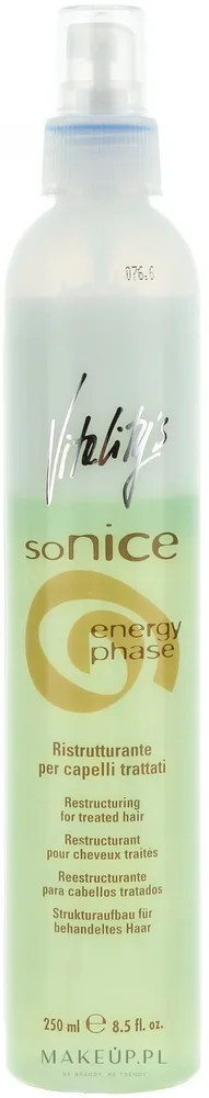 Лосьон для волос Vitality's SoNice Energy Phase двухфазный несмываемый уход 250 мл