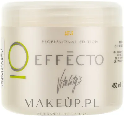 Vitality's Effecto гель для волос сильной фиксации моделирующий гель для укладки с блеском для чётких причёсок 450 мл
