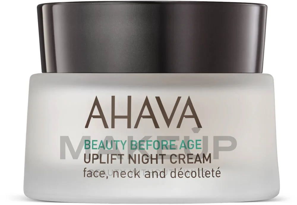 Ночной крем для лица, шеи и декольте Ahava Beauty Before Age с маслом ши и пептидами 50 мл