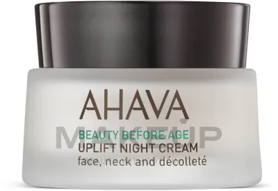 Ночной крем для лица, шеи и декольте Ahava Beauty Before Age с маслом ши и пептидами 50 мл