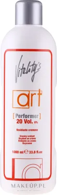 Vitality's Art Performer оксидант кремовый 20 vol. 1000 мл, окислительная эмульсия для краски и обесцвечивающей пудры, профессиональная