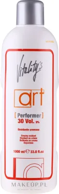 Vitality's Art Performer оксидант кремовый 30 vol., эмульсия-окислитель для краски и осветлителей, 1000 мл