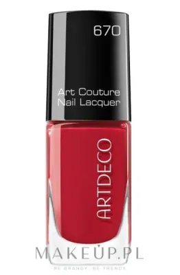 Лак для ногтей Artdeco Art Couture Nail Lacquer с зеркальным блеском, насыщенный цвет, 10 мл, оттенок 670 - Lady In Red
