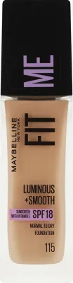 Maybelline New York Podkład rozświetlający w kremie - Тональная основа Maybelline Fit Me Luminous Smooth сияющая SPF 18, 30 мл