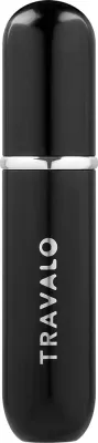 Атомайзер для духов Travalo Classic HD Easy Fill Perfume Spray Black, чёрный, с окошком уровня, 5 мл