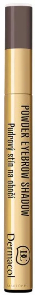 Пудровые тени для бровей в карандаше Dermacol Powder Eyebrow Shadow, матовые, водостойкие, 1 мл, оттенок 03