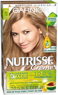 Крем-краска для волос Garnier Nutrisse Creme стойкая, с маслами, для домашнего окрашивания, оттенок 6.60