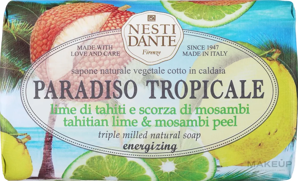 Натуральное туалетное мыло Nesti Dante Paradiso Tropicale с лаймом и лиметтой, 250 г