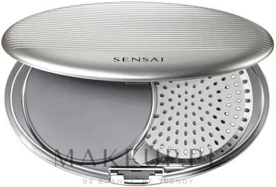 Кейс для тональной пудры Sensai Compact Case For Total Finish серебристый, со сменным вкладышем, 1 шт