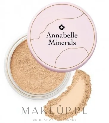 Минеральная тональная основа Annabelle Minerals Coverage Foundation рассыпчатая, кроющая, миниформат, 4 г, оттенок Golden Sand