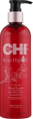 Шампунь CHI Rose Hip Oil Color Nurture Protecting для окрашенных волос с маслом дикой розы и кератином, 340 мл