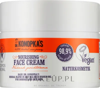 Питательный крем для лица Dr Konopka's Nourishing с маслом облепихи и ши для сухой кожи 50 мл