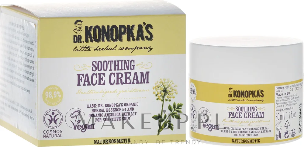 Крем для лица Dr Konopka's Soothing разглаживающий успокаивающий 50 мл