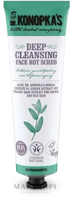 Скраб для лица глубокого очищения Dr Konopka's Face Hot Deep Cleansing Scrub согревающий, 75 мл