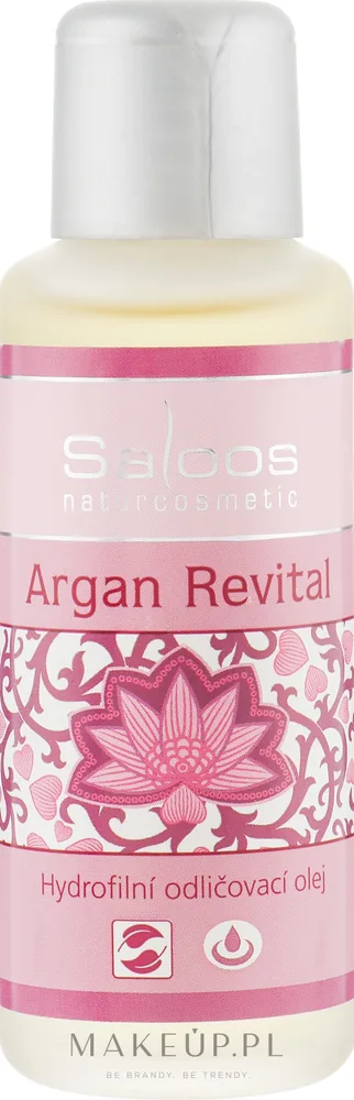 Масло гидрофильное для снятия макияжа Saloos Argan Revital Oil, для зрелой кожи, 50 мл / 200 мл