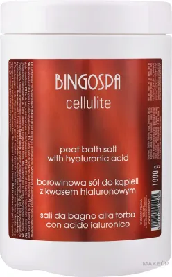 Торфяная соль с гиалуроновой кислотой BingoSpa Salt Mud With Hyaluronic Acid, 1000 г