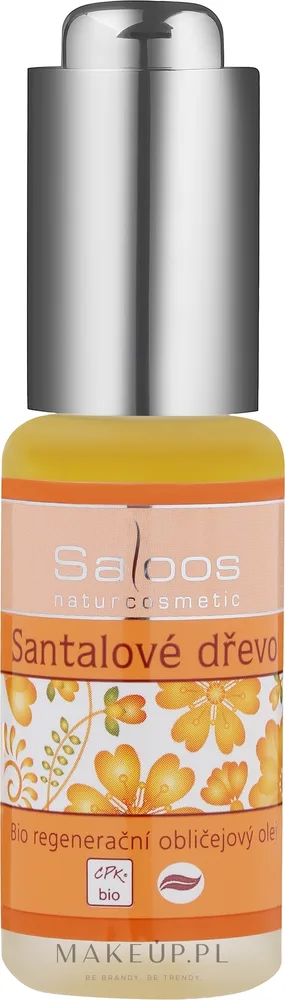 Масло для лица Saloos Regenerating Face Oil Sandal Wood регенерирующее, для сухой кожи, 20 мл