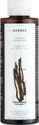 Шампунь для жирных волос Korres Liquorice And Urtica Shampoo с лакрицей и крапивой