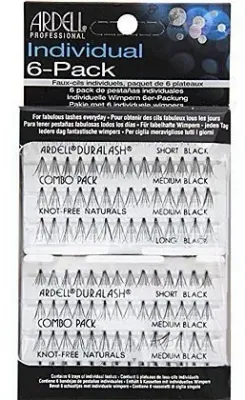 Накладные ресницы-пучки Ardell Set Individual Combo Pack Black чёрные, 6 x 56 шт