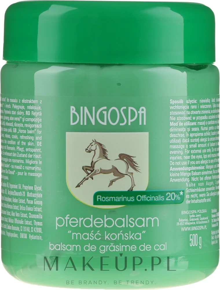 Гель-мазь для тела с розмарином BingoSpa Ointment Horse With Rosemary