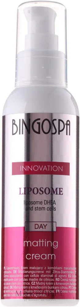 Крем для лица BingoSpa Mattifying матирующий со стволовыми клетками цитрусовых 135 г