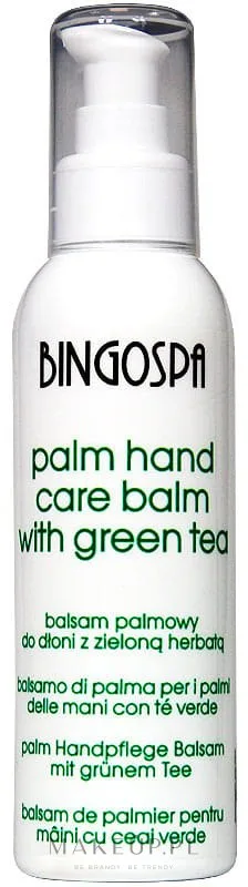 Бальзам для рук BingoSpa Palm Balm For Hands With Green Tea с зелёным чаем, 135 г