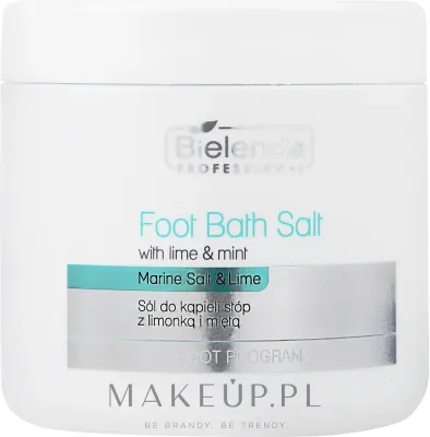 Соль для ванночки для ног Bielenda Professional Foot Bath Salt With Lime Mint с лаймом и мятой, 600 г