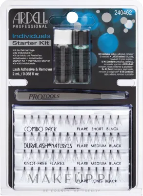 Набор для наращивания ресниц Ardell Individuals Starter Kit пучки, клей, пинцет и жидкость для снятия