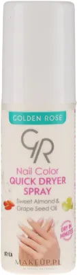 Спрей для быстрого высыхания лака Golden Rose Nail Quick Dryer Spray, закрепитель, с маслом сладкого миндаля, 55 мл