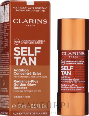 Концентрат для автозагара Clarins Radiance-Plus Golden Glow Booster для лица, придающий сияние