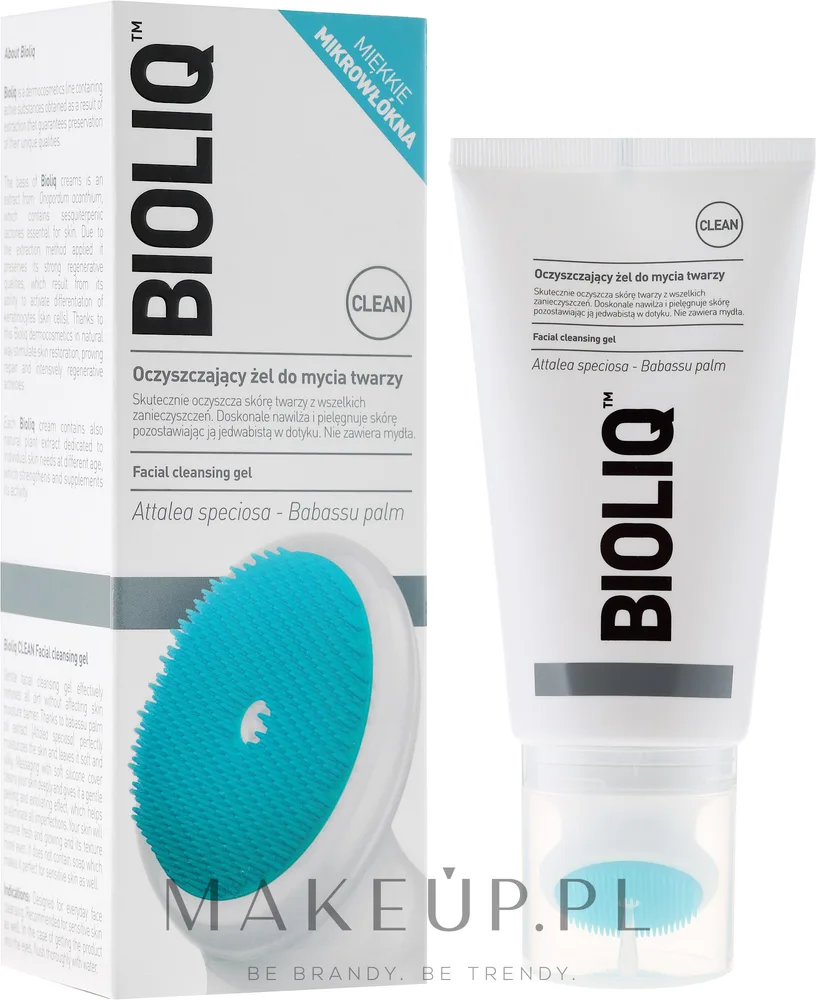 Очищающий гель для умывания со встроенной силиконовой щёточкой Bioliq Clean Cleansing Gel, 125 мл